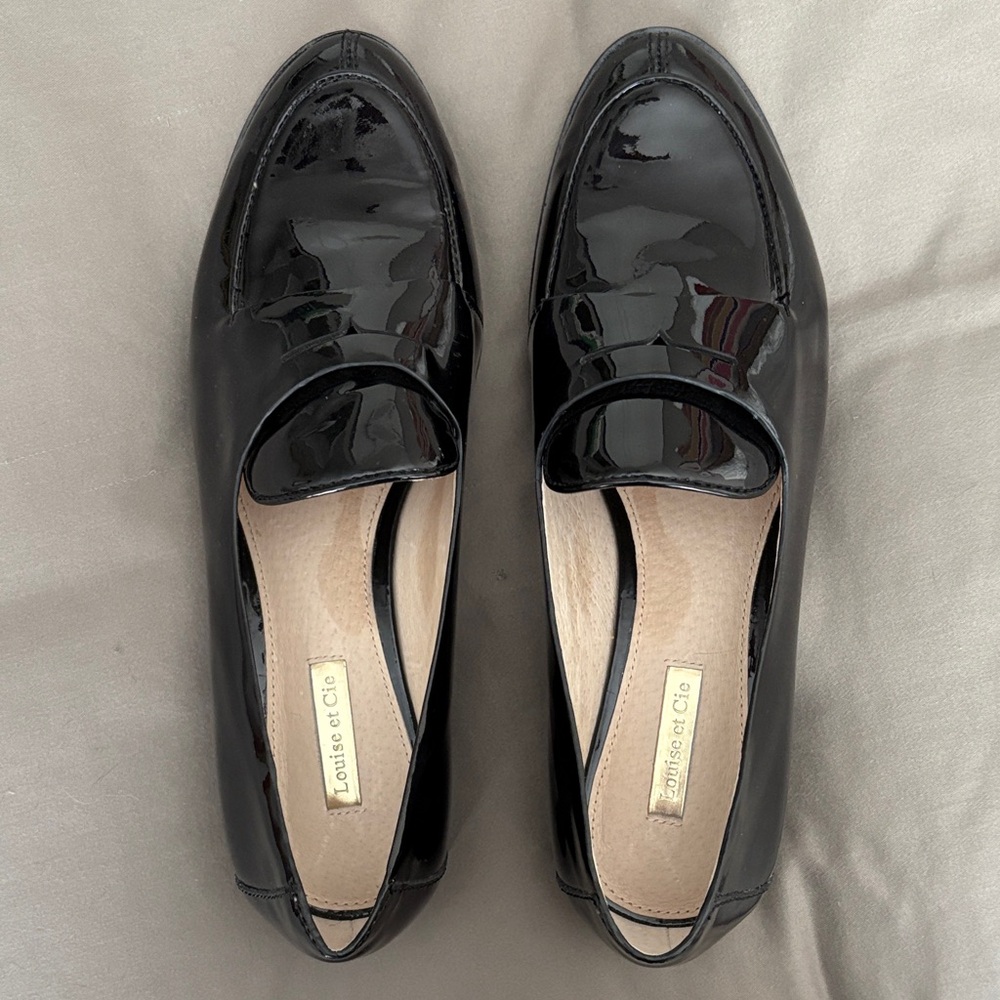 Louise et Cie Black Patent Loafers - Picture 8 of 13